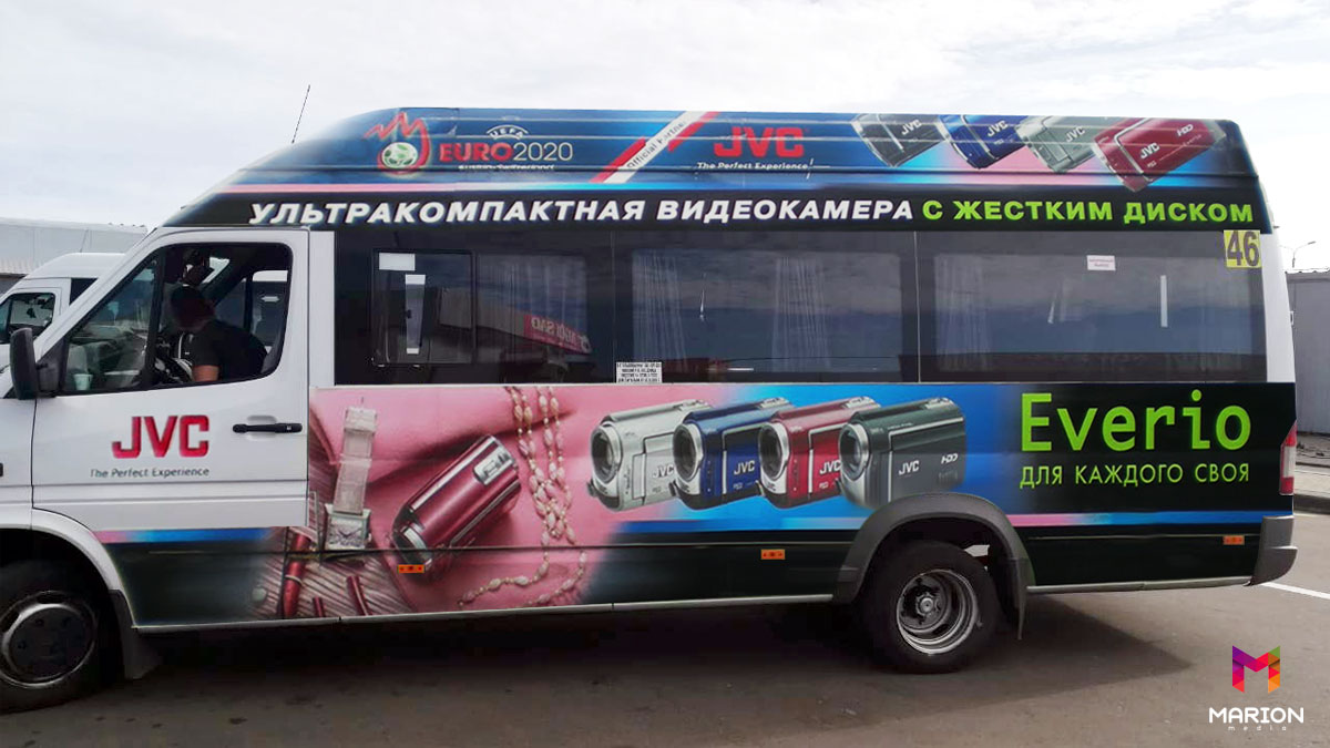Реклама на трансопрте в Минске